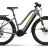 Haibike Trekking 6 Mid 500wh Electric Hybrid Bike 2022 Grey/Neon Yellow