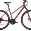 Cube Nature Trapeze Hybrid Bike 2022 Dark Red/Red -Cycle Pro Gear 545110Z light