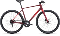 Cube SL Road Flat Bar Hybrid Bike Dark Red/Red