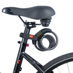 Oxford 1.5m X 12mm Combi Coil Bike Lock Black -Cycle Pro Gear 5530045 lk204 6 2