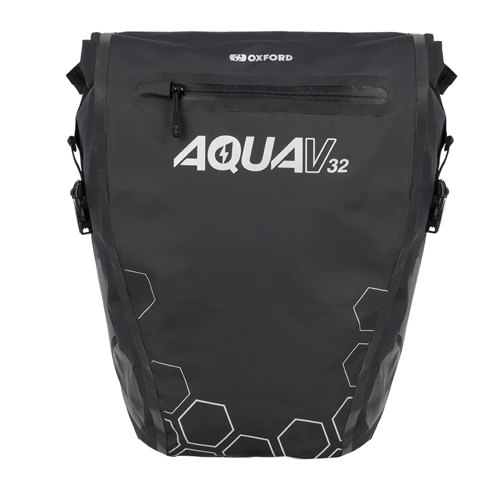 Oxford Aqua V 32 Litre Double Pannier Bag Black 3 Oxford Aqua V 32 Litre Double Pannier Bag Black