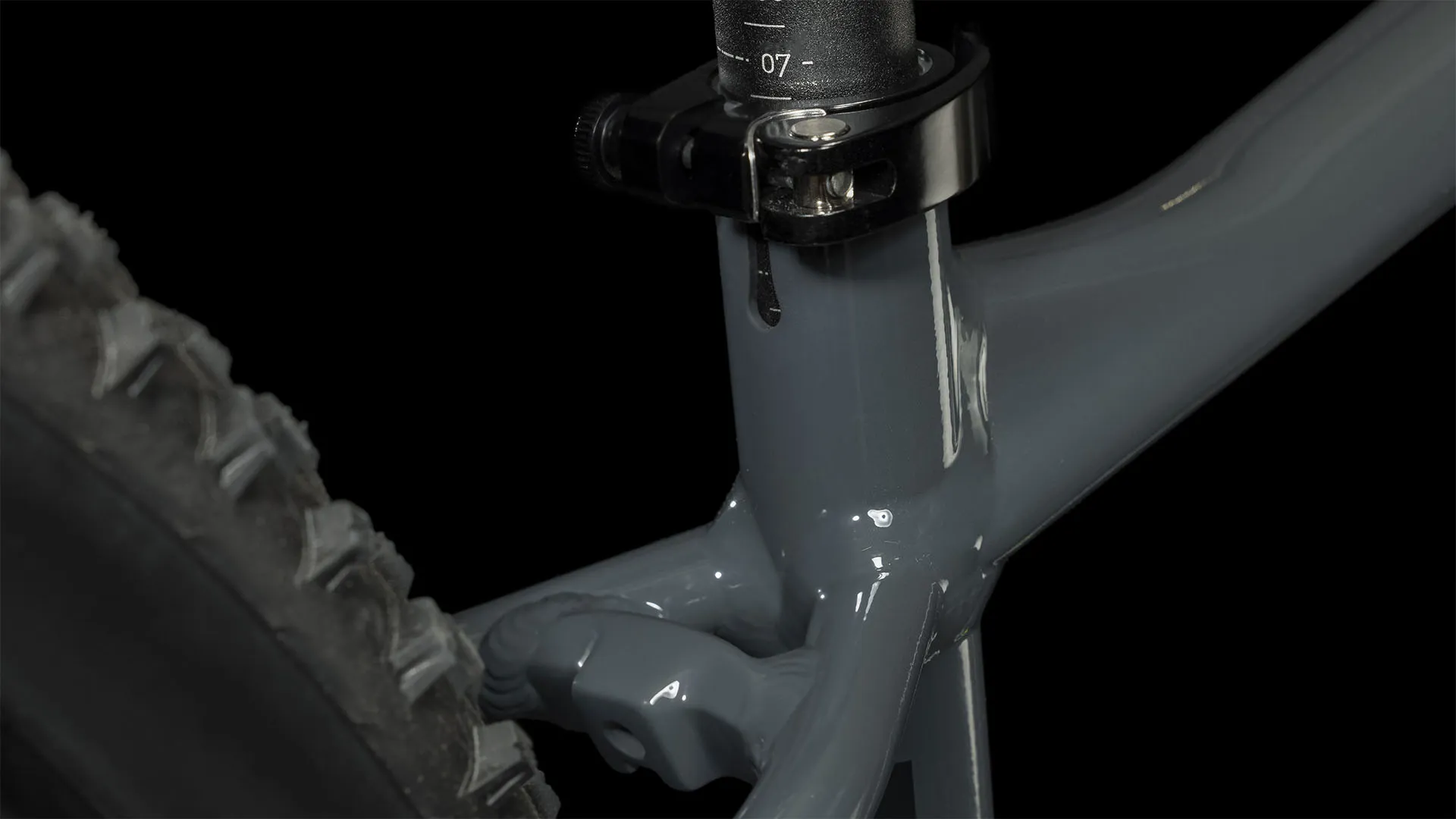 Cube Aim Pro Hardtail Mountain Bike 2024 Grey/Flashyellow 5 Cube Aim Pro Hardtail Mountain Bike 2024 Grey/Flashyellow - Image 3