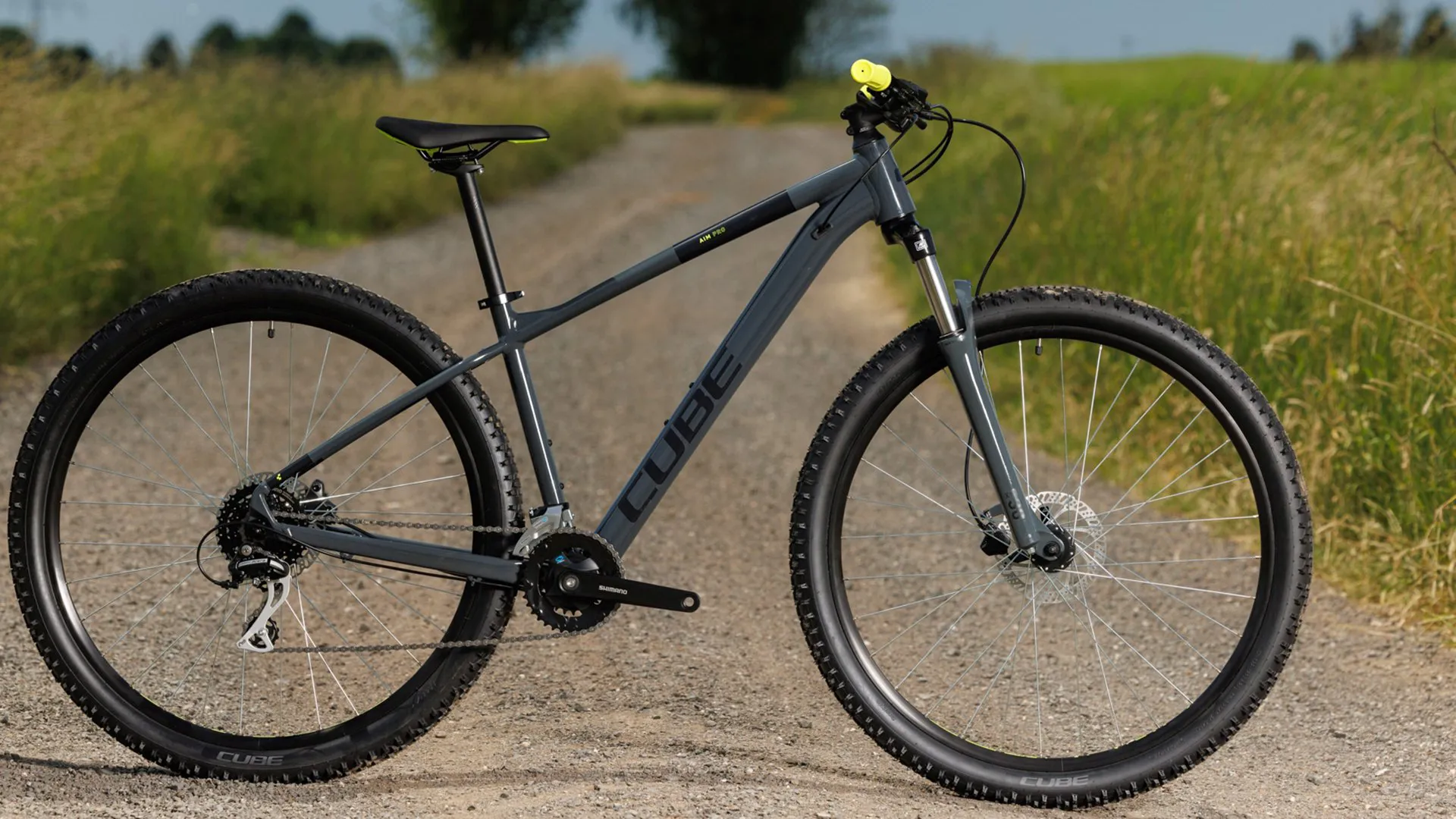 Cube Aim Pro Hardtail Mountain Bike 2024 Grey/Flashyellow 9 Cube Aim Pro Hardtail Mountain Bike 2024 Grey/Flashyellow - Image 7