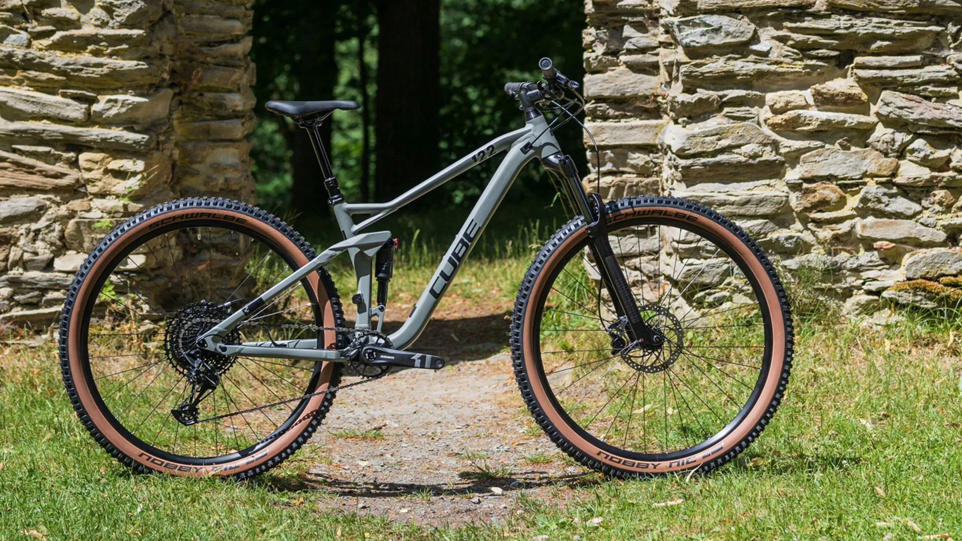 Cube Stereo One22 Pro Full Suspension Bike 2024 Swampgrey/Black 8 Cube Stereo One22 Pro Full Suspension Bike 2024 Swampgrey/Black - Image 6