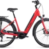 Cube Supreme Sport Hybrid Pro 500 Easy Entry Electric Hybrid Bike Red -Cycle Pro Gear CITRSIM Cube 2022 U SupremeSportHyrbidPro500eBike Red