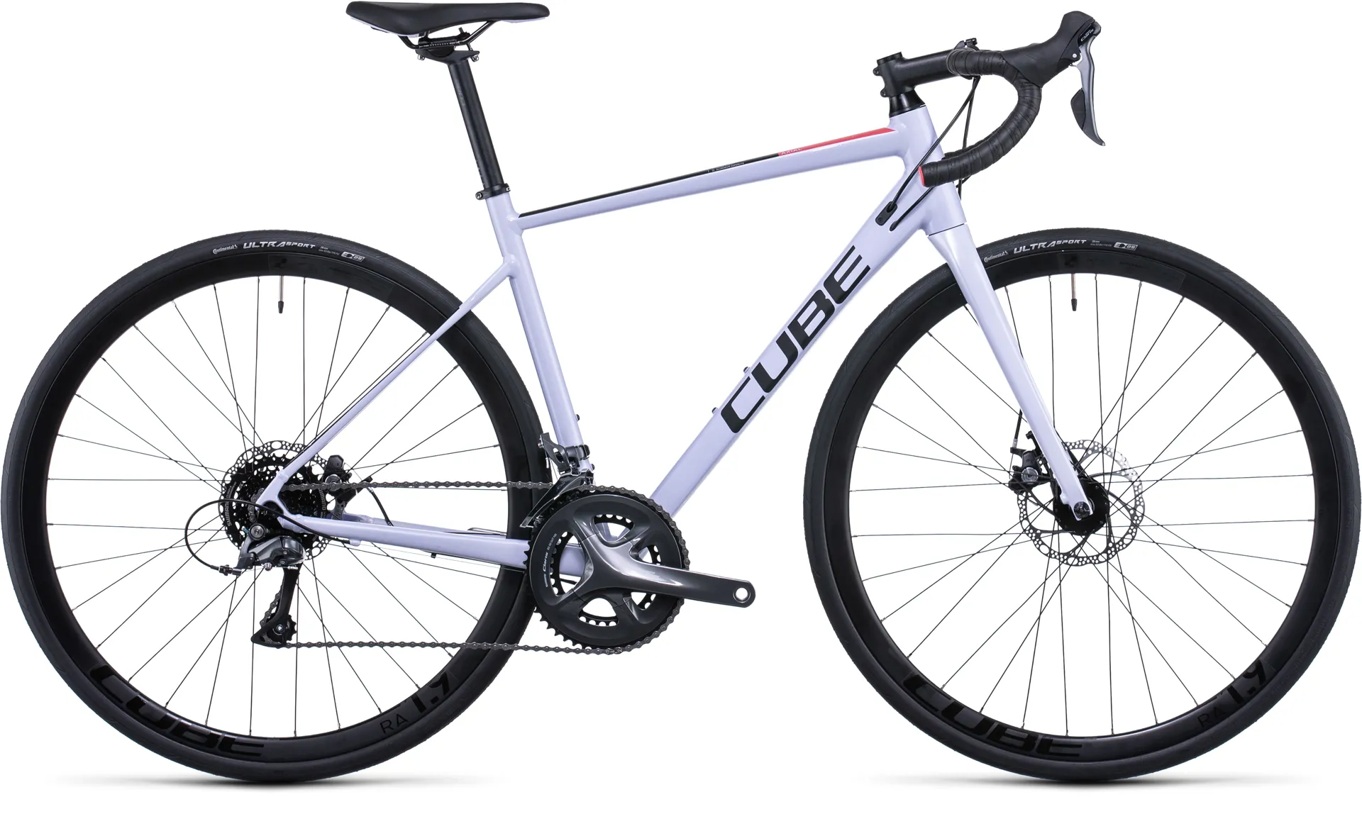 Cube Axial WS Womens Road Bike 2022 Violet White/Coral