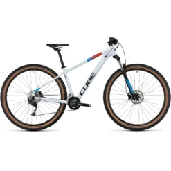 Cube Aim SLX Hardtail Mountain Bike 2024 White/Blue/Red