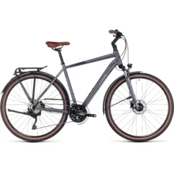 Cube Touring EXC Urban Hybrid Bike 2024 Grey/Metal