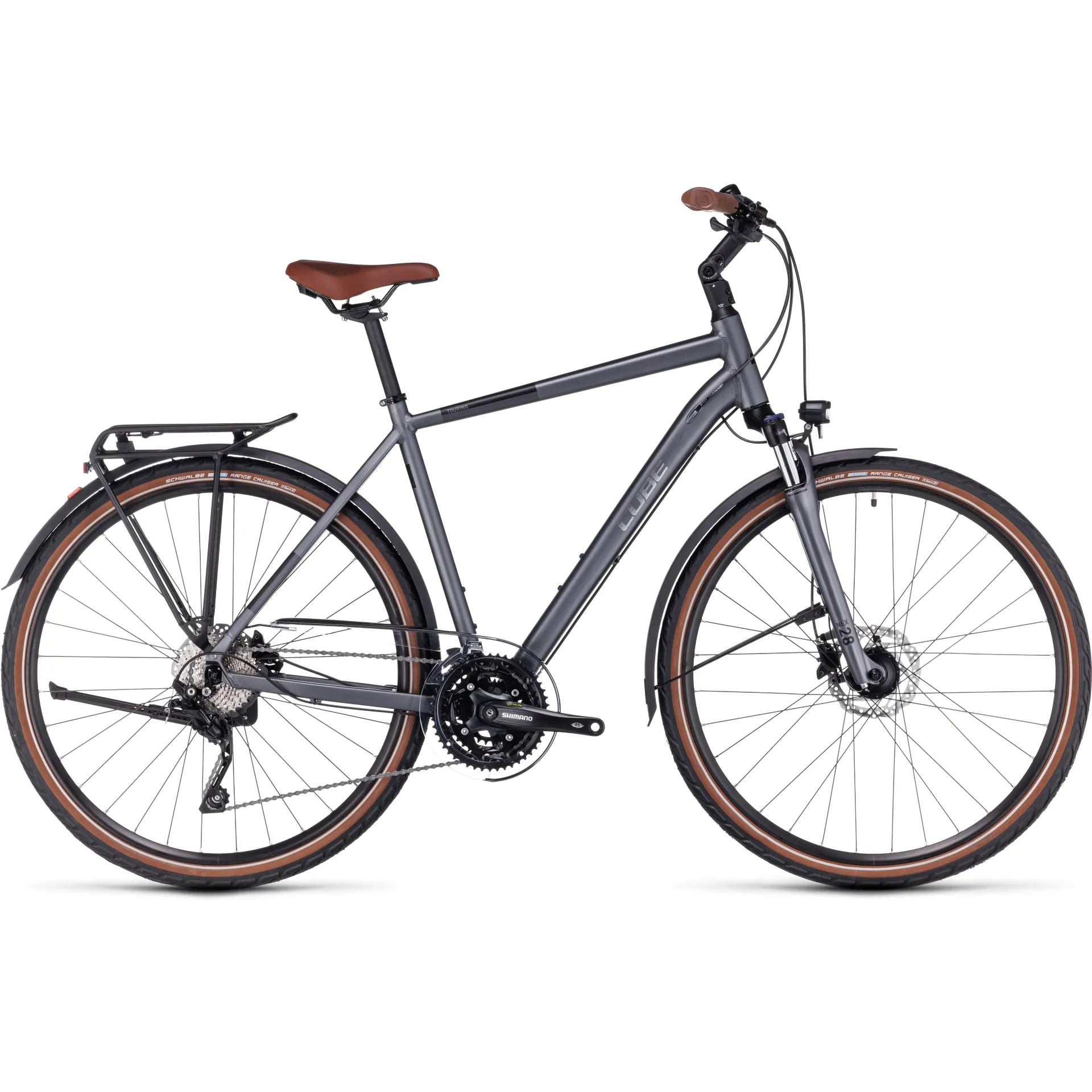 Cube Touring EXC Urban Hybrid Bike 2024 Grey/Metal