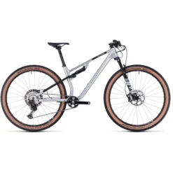 Cube AMS ZERO99 C:68X Race Full Suspension Mountain Bike 2024 Silver