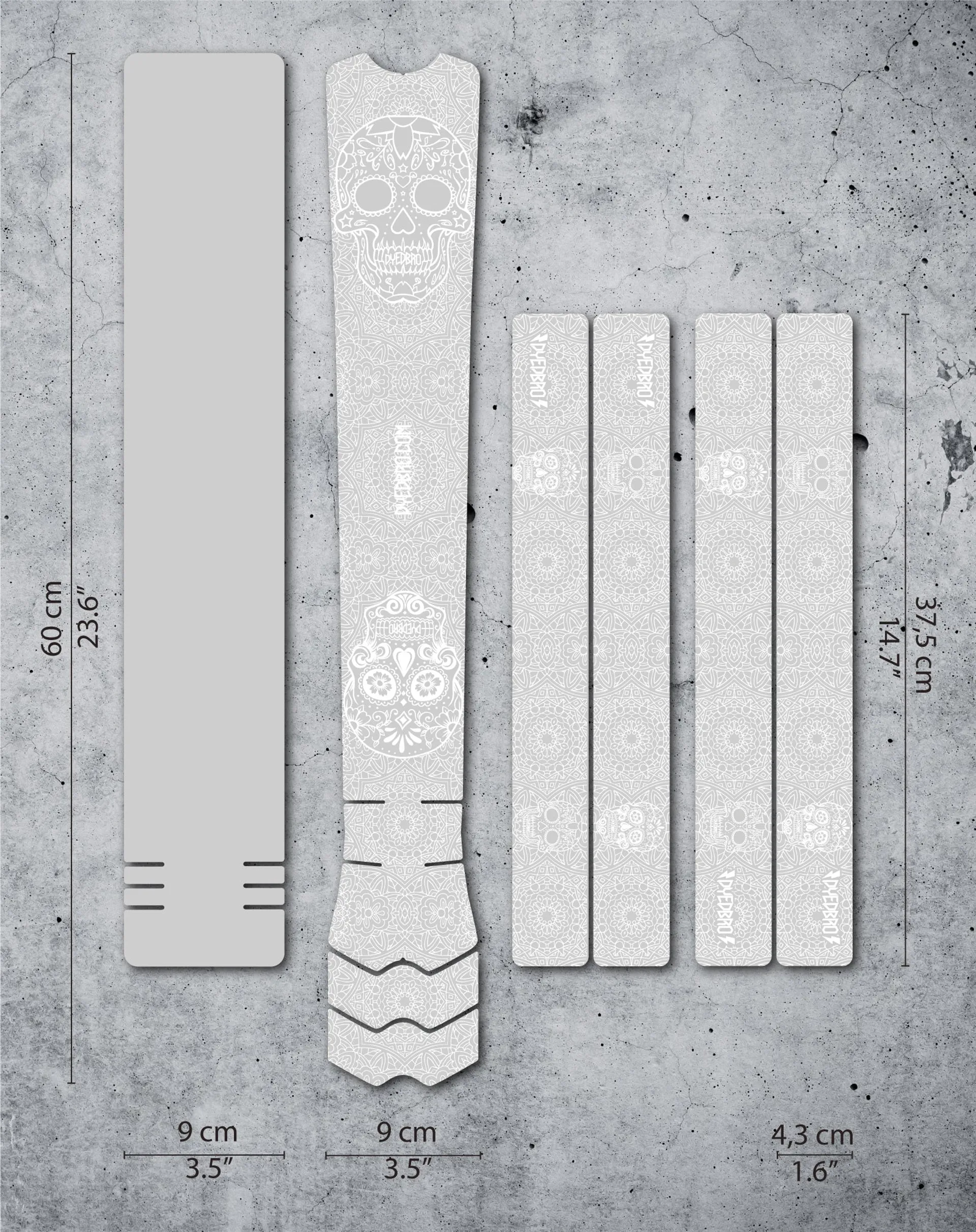 DYEDbro Dia De Muertos White Frame Protection Kit 7 DYEDbro Dia De Muertos White Frame Protection Kit - Image 5