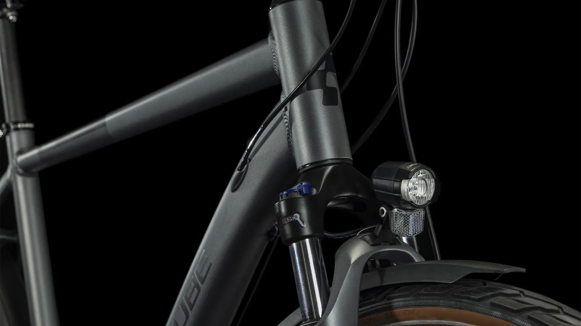 Cube Touring EXC Urban Hybrid Bike 2024 Grey/Metal 4 Cube Touring EXC Urban Hybrid Bike 2024 Grey/Metal - Image 2