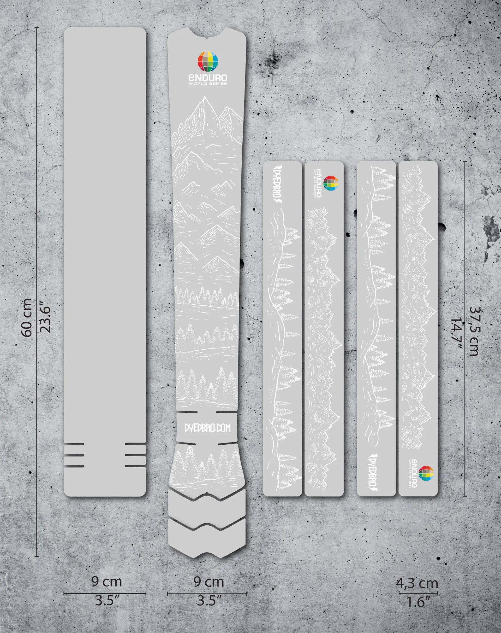 DYEDbro EWS Mountains White Frame Protection Kit 4 DYEDbro EWS Mountains White Frame Protection Kit - Image 2