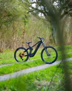 Haibike NDuro 6 Full Suspension Electric Mountain Bike Black/Mango/Grey -Cycle Pro Gear Haibike20NDuro20620Full20Suspension20Electric20Mountain