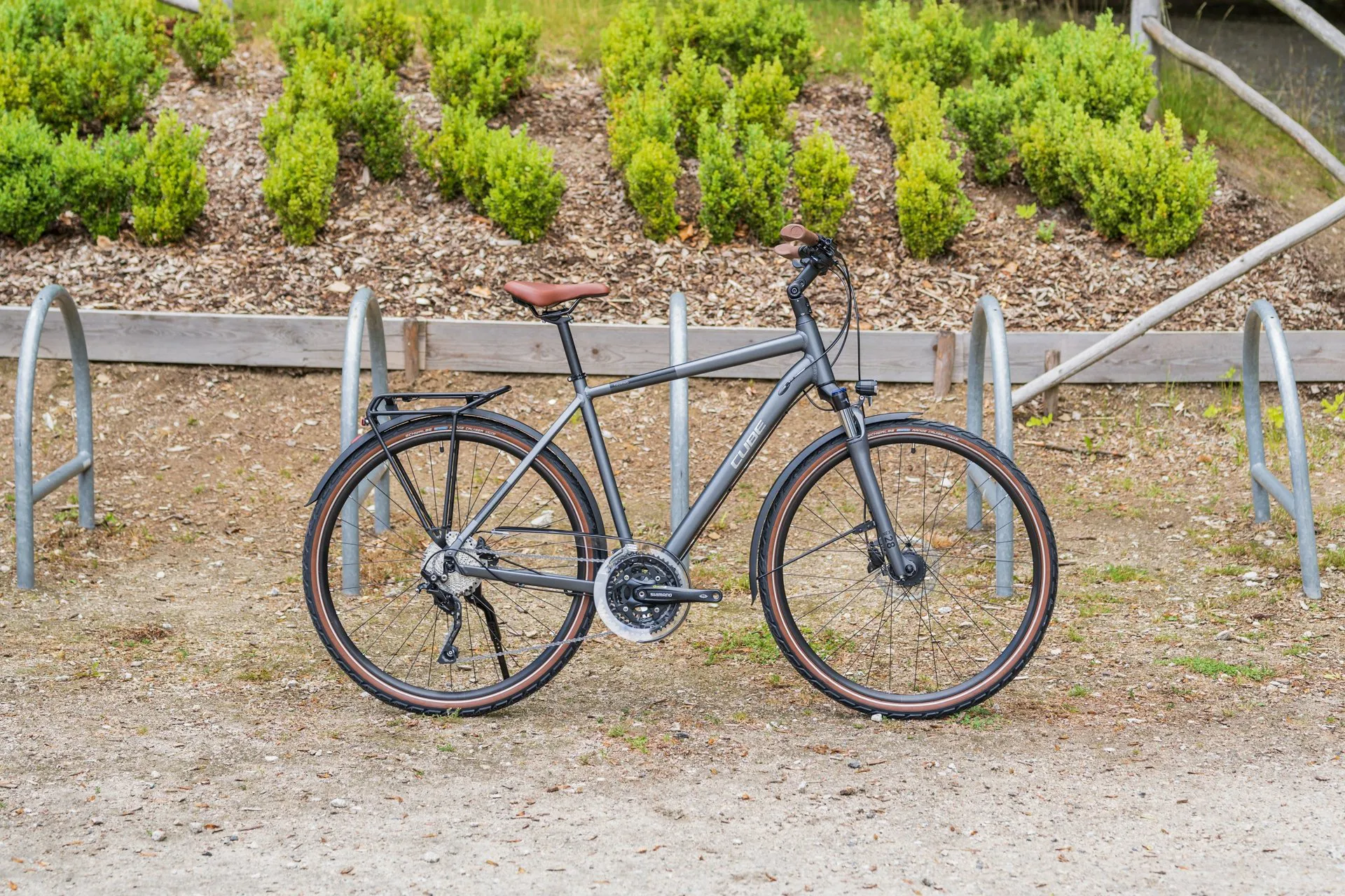 Cube Touring EXC Urban Hybrid Bike 2024 Grey/Metal 9 Cube Touring EXC Urban Hybrid Bike 2024 Grey/Metal - Image 7