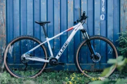 Cube Aim SLX Hardtail Mountain Bike 2024 White/Blue/Red -Cycle Pro Gear O 400 90013 601510 O 00 2