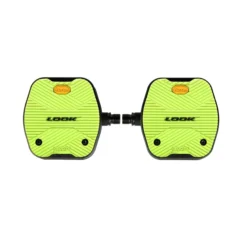 Look Geo City Grip Flat Pedals Lime