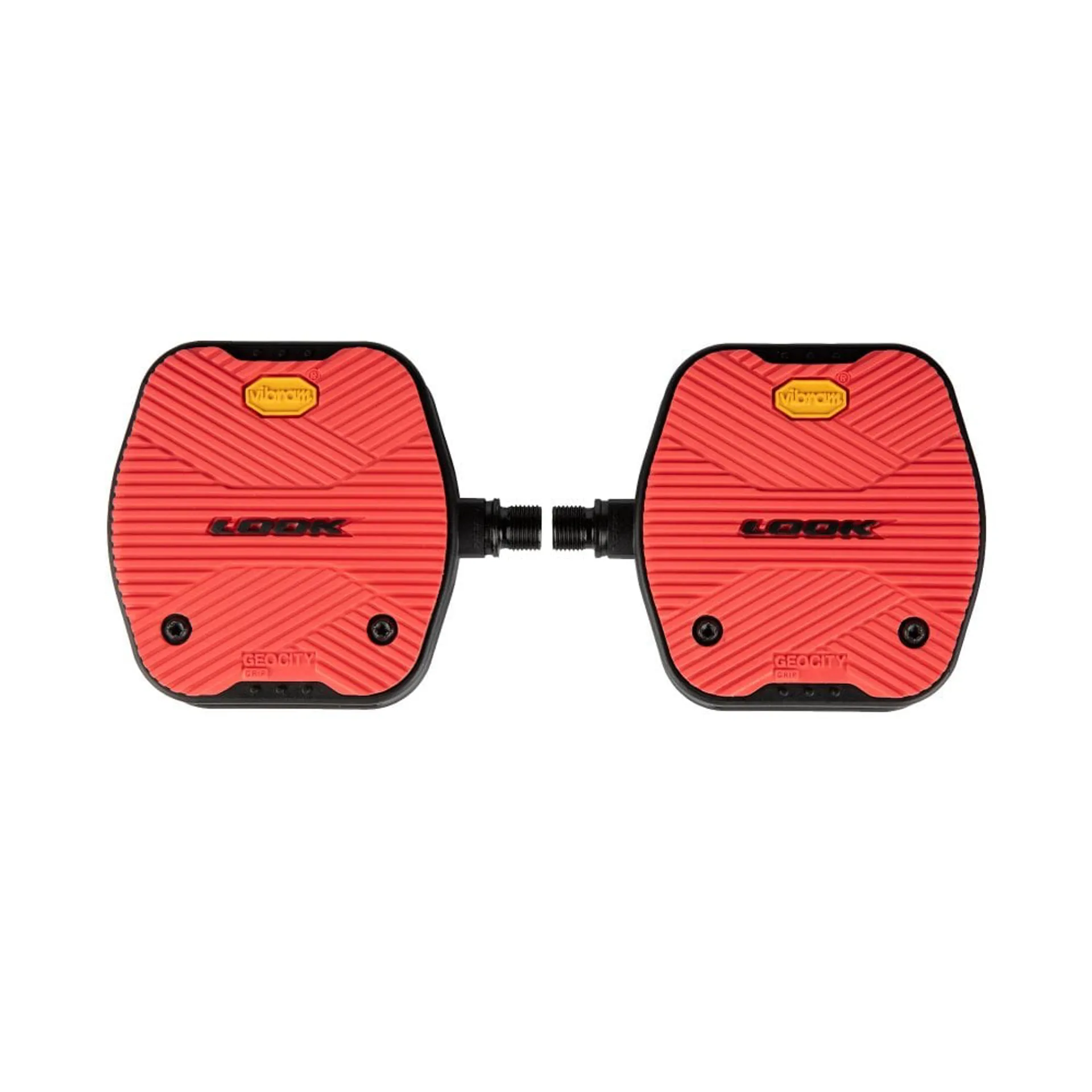 Look Geo City Grip Flat Pedals Red 3 Look Geo City Grip Flat Pedals Red