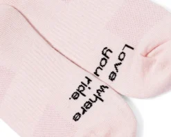 Quoc All Road Cycling Socks Dusty Pink -Cycle Pro Gear QUOC All Road Sock Dusty Pink Image 3 min