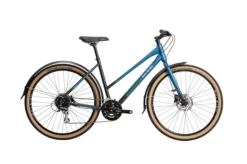 Raleigh Strada City Trapeze Open Frame Hybrid Bike Black/Blue