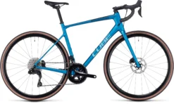 Cube Attain GTC SLX Carbon Road Bike 2024 Frozen Teal/Black