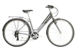Raleigh Pioneer Low Step Thru Hybrid Bike Grey/Silver