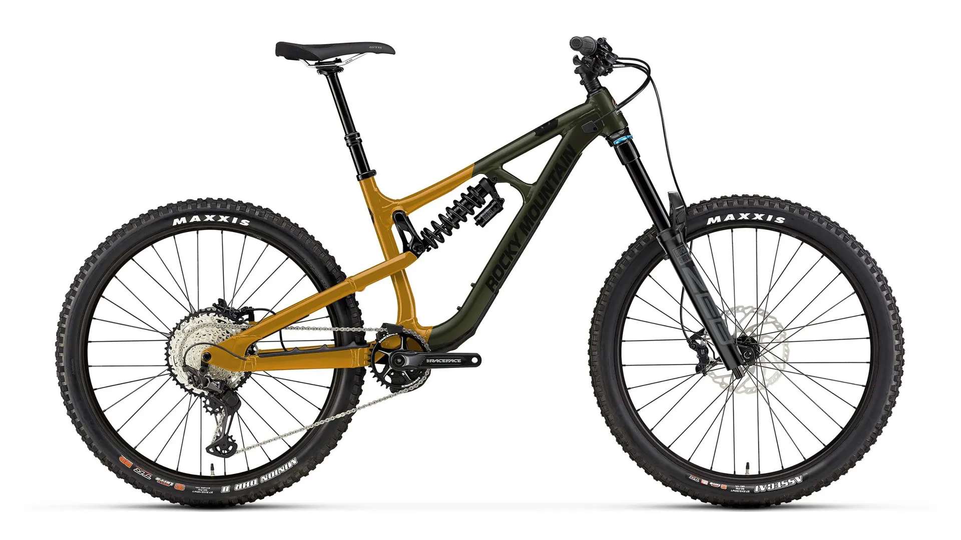 Rocky Mountain Slayer A50 Freeride Mountain Bike 2022 Gold/Green 4 Rocky Mountain Slayer A50 Freeride Mountain Bike 2022 Gold/Green - Image 2