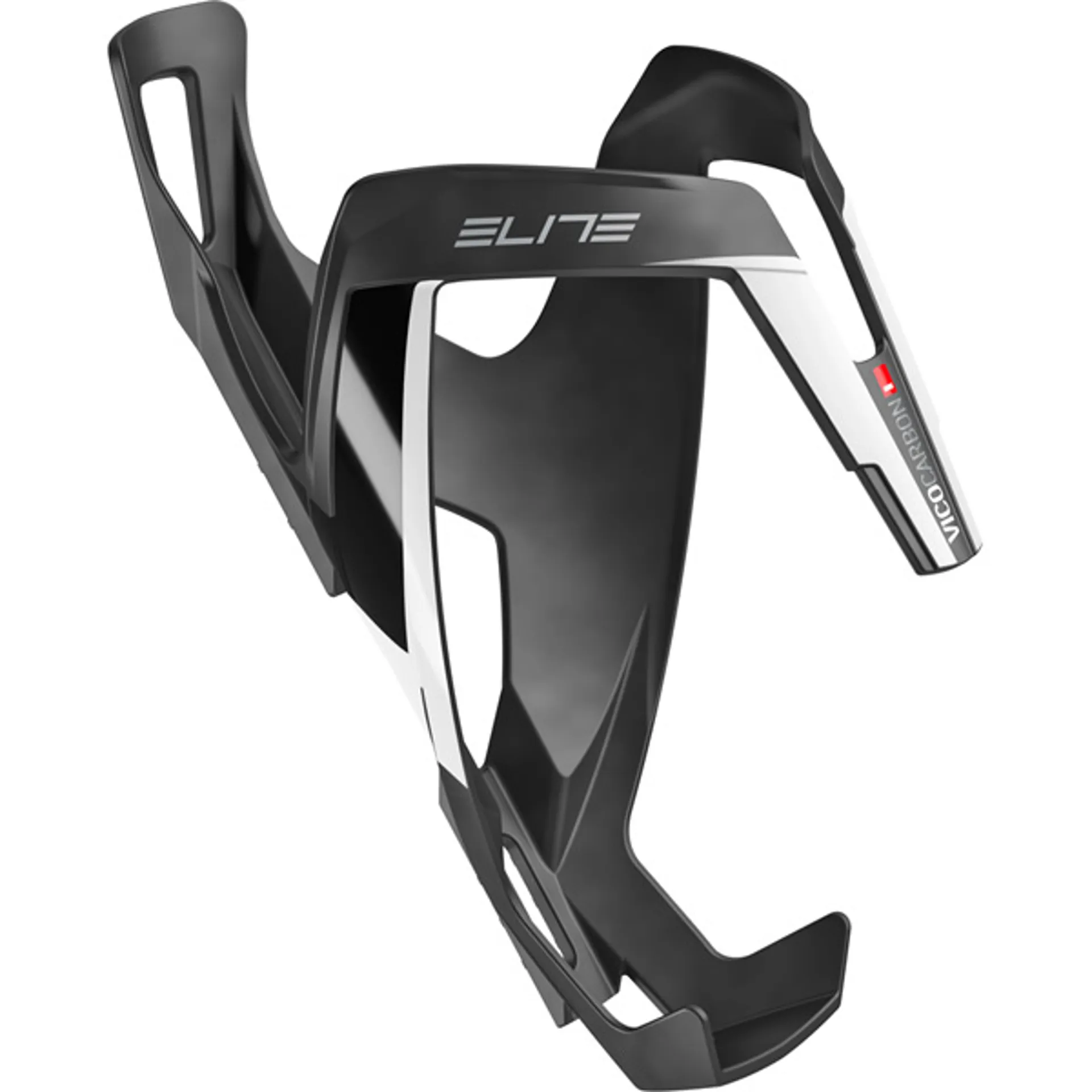 Elite Vico Carbon Bottle Cage Matt Black/White 3 Elite Vico Carbon Bottle Cage Matt Black/White