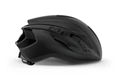MET Strale Aero Road Cycling Helmet Matt/Gloss Black 8 MET Strale Aero Road Cycling Helmet Matt/Gloss Black -Cycle Pro Gear met strale road cycling helmet NO1 side