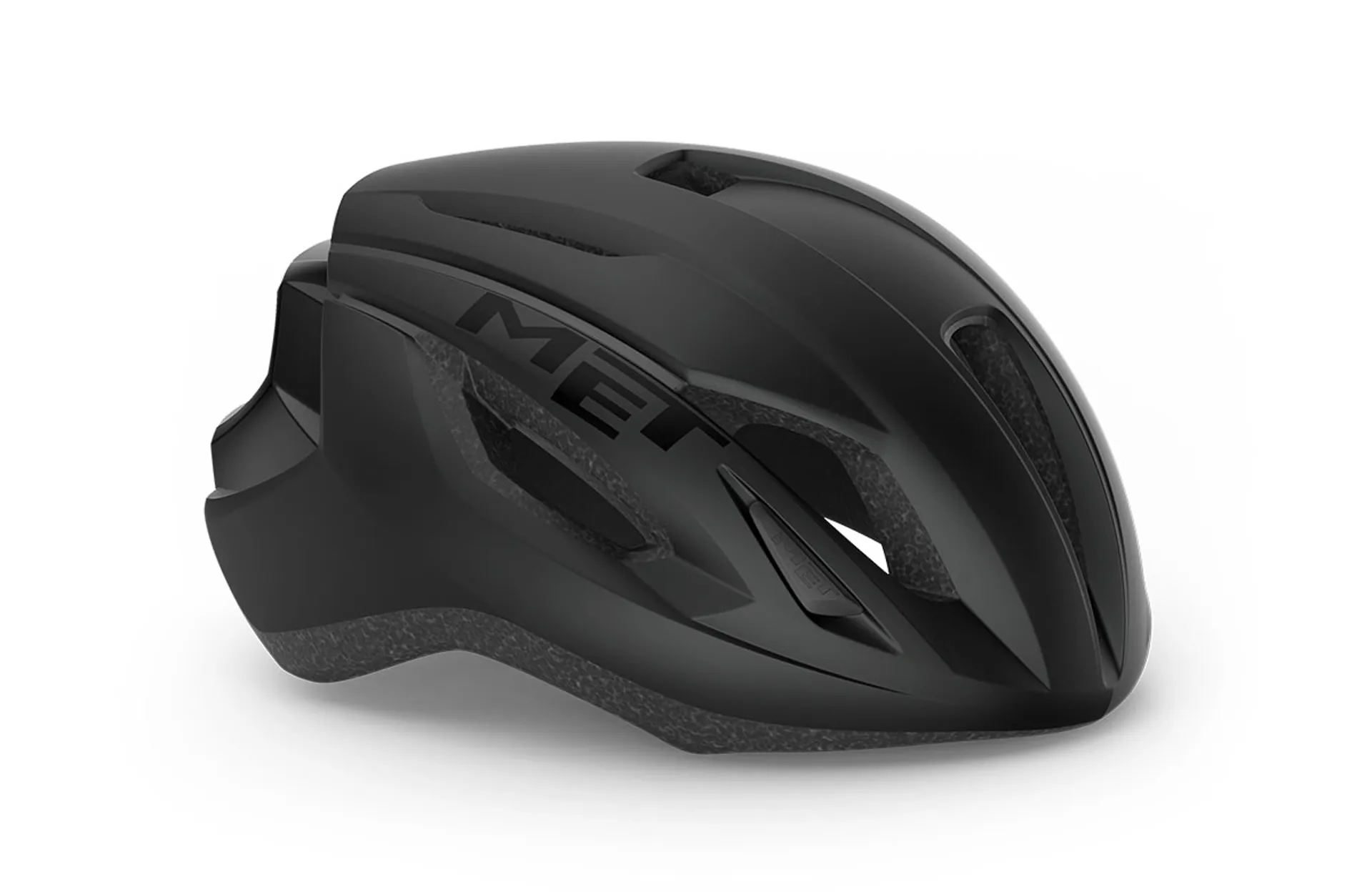 MET Strale Aero Road Cycling Helmet Matt/Gloss Black 3 MET Strale Aero Road Cycling Helmet Matt/Gloss Black
