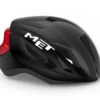 MET Strale Aero Road Cycling Helmet Black/Metallic Red -Cycle Pro Gear met strale road cycling helmet NR4