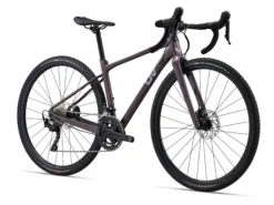 Liv Devote 1 Womens Gravel Bike 2024 Charcoal Plum -Cycle Pro Gear my24devote1 colora front