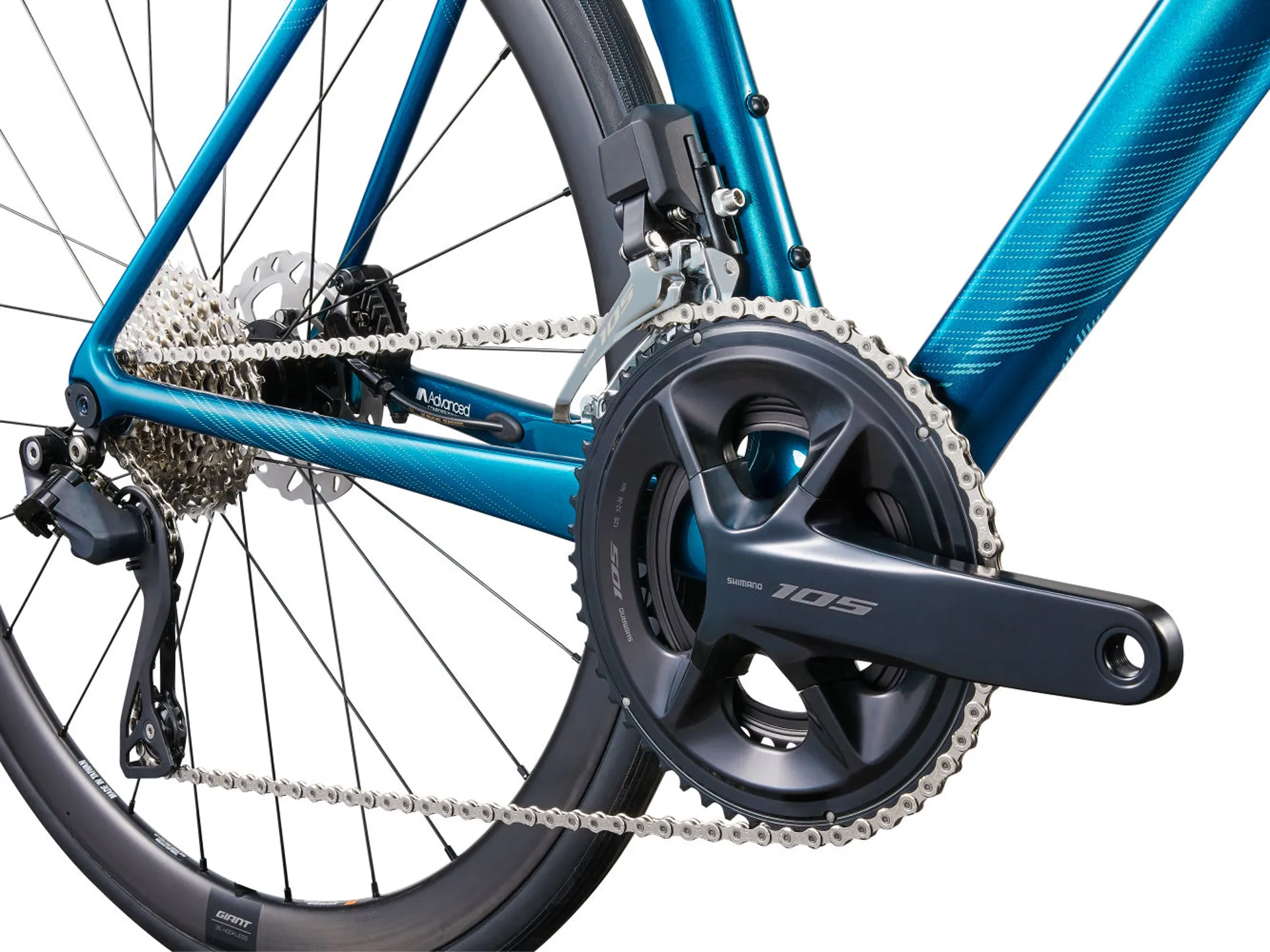 Liv Langma Advanced 1+ Disc Womens Performance Road Bike 2024 Sea Sparkle 5 Liv Langma Advanced 1+ Disc Womens Performance Road Bike 2024 Sea Sparkle - Image 3