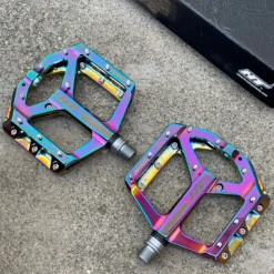 HT Components ANS-10 Supreme Platform Pedals Oil Slick -Cycle Pro Gear s l1600201 5