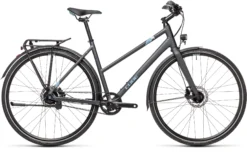 Cube Travel EXC Trapeze Hybrid Bike 2021 Iridium/Blue